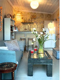 A garage becomes a relaxation zone