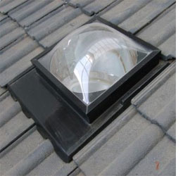 Fit a solar tube skylight