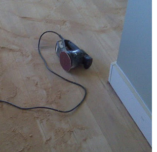 sand and seal a wooden floor