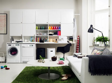 laundry modern white