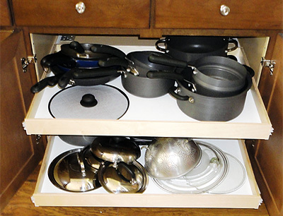 Increase the amount of storage space in a small kitchen
