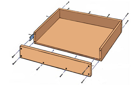 DIY pull-out storage drawers