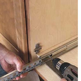 DIY pull-out storage drawers