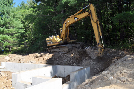 Foundation settlement in a home